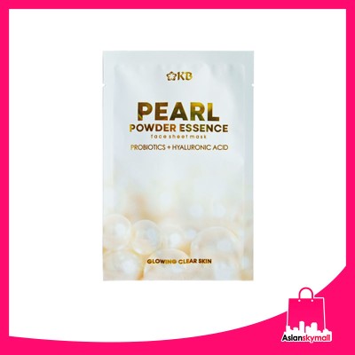 KB Pearl Powder Essence Face Sheet Mask with Probiotics and Hyaluronic Acid