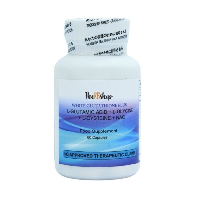 Thekbshop White Glutathione Plus 1000mg x 60 Capsules