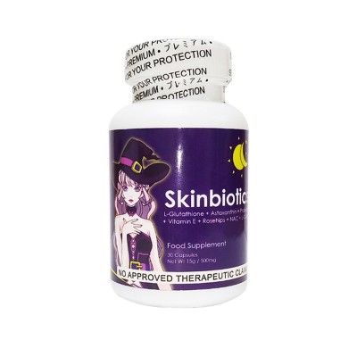 SKINBIOTICS Astaxanthin + Probiotics + Vitamin E + Rosehips + Glutathione 500mg 30 Capsules