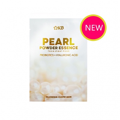 KB Pearl Powder Essence Face Sheet Mask with Probiotics and Hyaluronic Acid