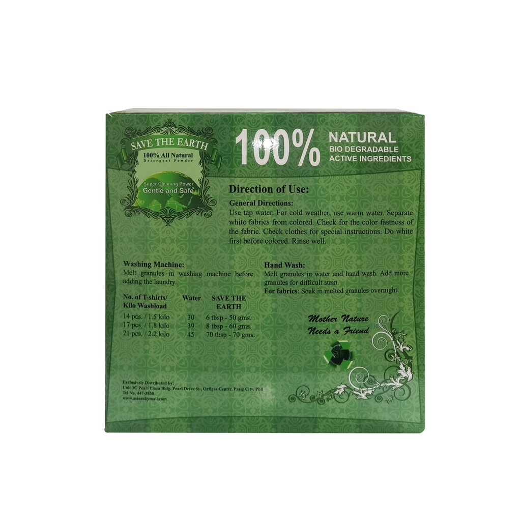 Save The Earth Natural Detergent Powder