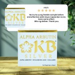 KB Silver Whitening Soap 60g ALPHA ARBUTIN + HYALURONIC ACID + COLLAGEN Whitening Soap