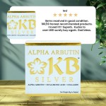 KB Silver Whitening Soap 60g ALPHA ARBUTIN + HYALURONIC ACID + COLLAGEN Whitening Soap