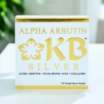 KB Silver Whitening Soap 60g ALPHA ARBUTIN + HYALURONIC ACID + COLLAGEN Whitening Soap