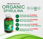 iBeauty Science Lab Spirulina 500mg 60 Tablets