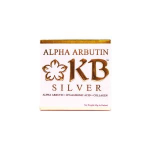 KB Silver Whitening Soap 60g Alpha Arbutin + Hyaluronic Acid + Collagen Whitening Soap