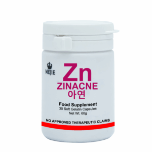 MEJIE ZN ZINACNE Zinc 30mg 30 Soft Gelatin Capsules Net Wt. 60g