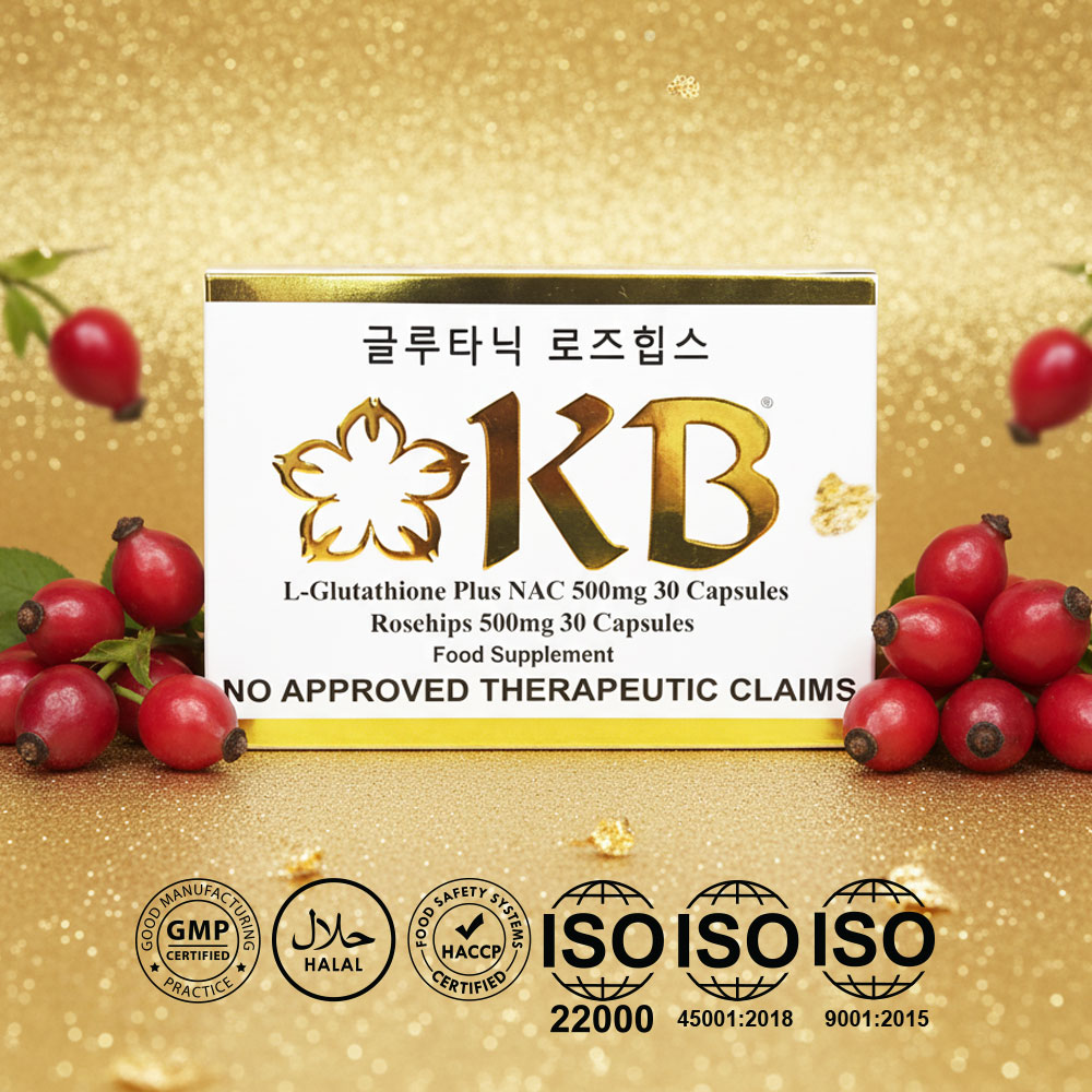 KB L-Glutathione plus NAC -Glutanac + KB Rosehips Buy 1 Take 1
